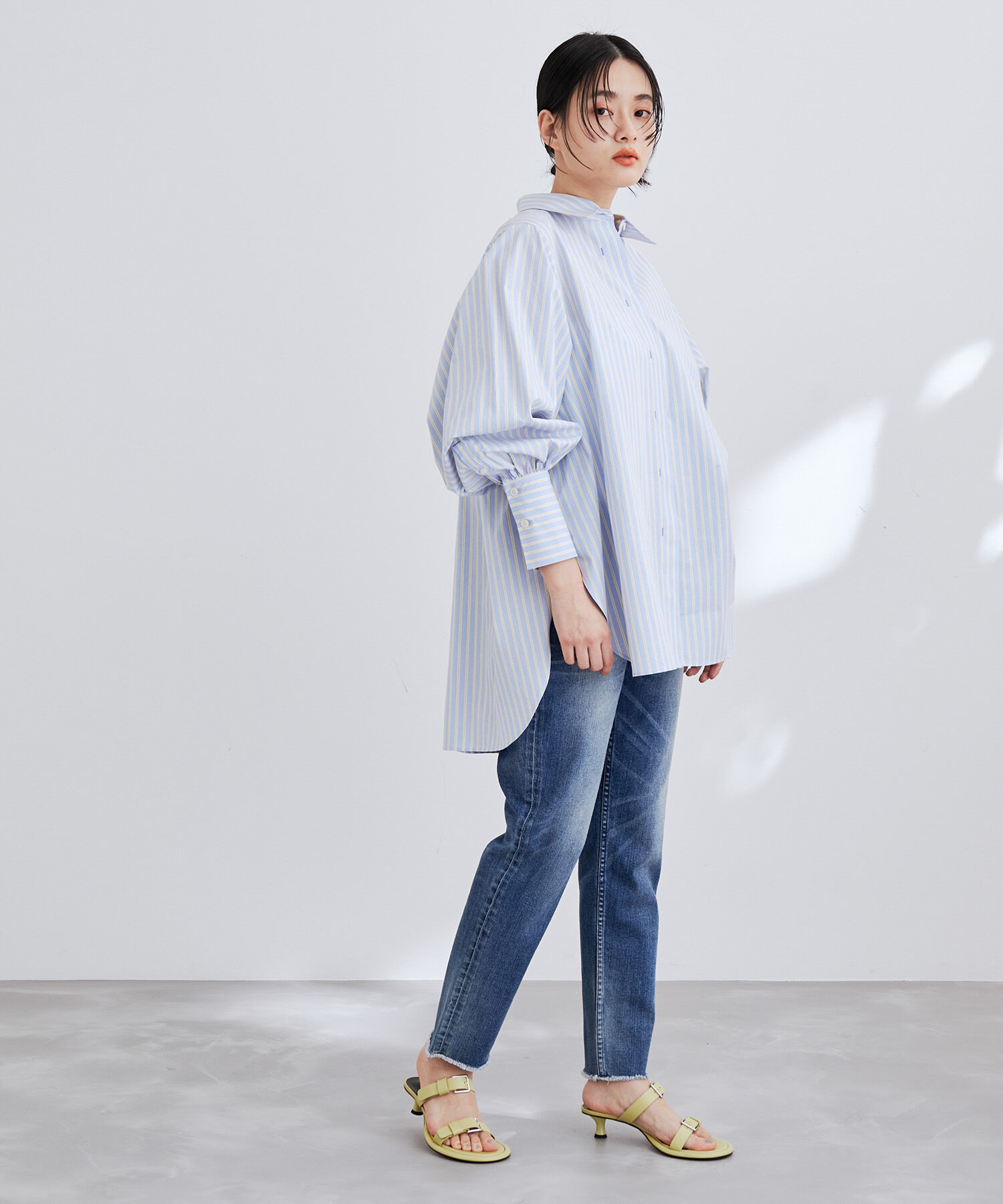 ADAM ET ROPE'「【Healthy DENIM】H. Salt Midrise Tapered」|デニム|