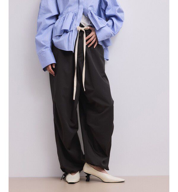 ADAM ET ROPE'「【WEB限定】リラックスパラシュートパンツ」|チノ|