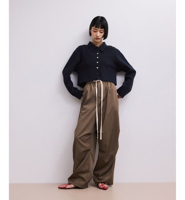 ADAM ET ROPE'「【WEB限定】リラックスパラシュートパンツ」|チノ|