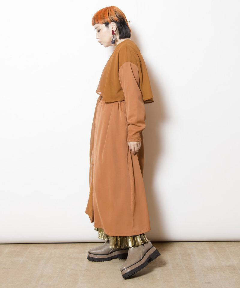  「シフォンレイヤードワンピース」|ワンピース|