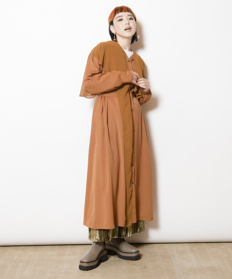  「シフォンレイヤードワンピース」|ワンピース|