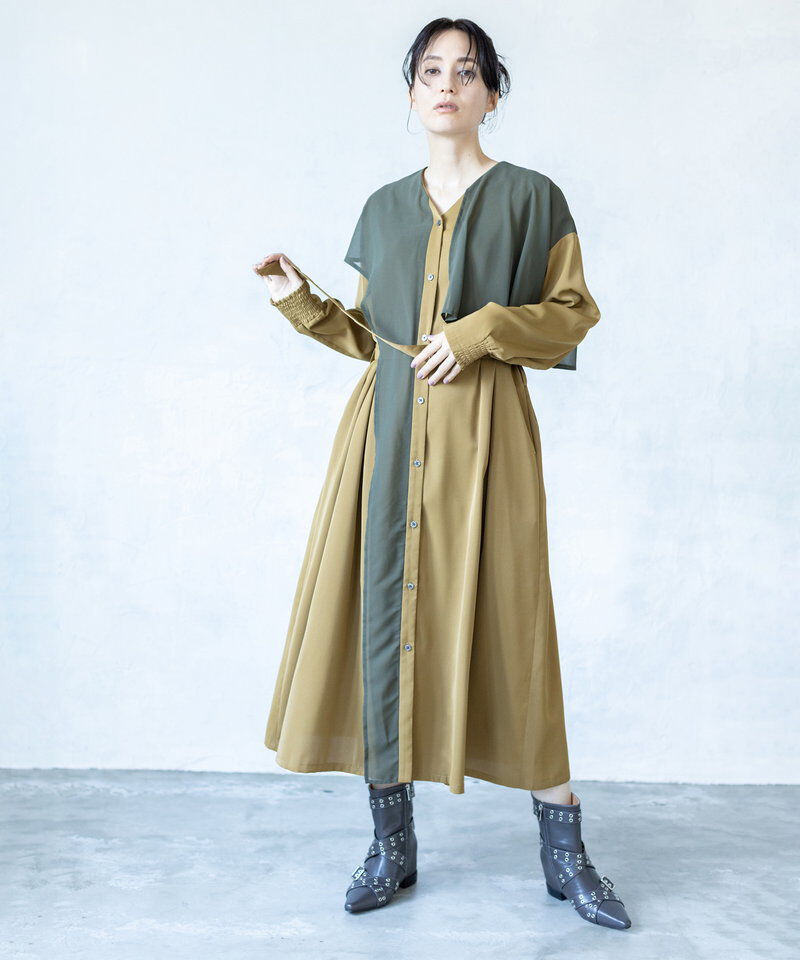  「シフォンレイヤードワンピース」|ワンピース|