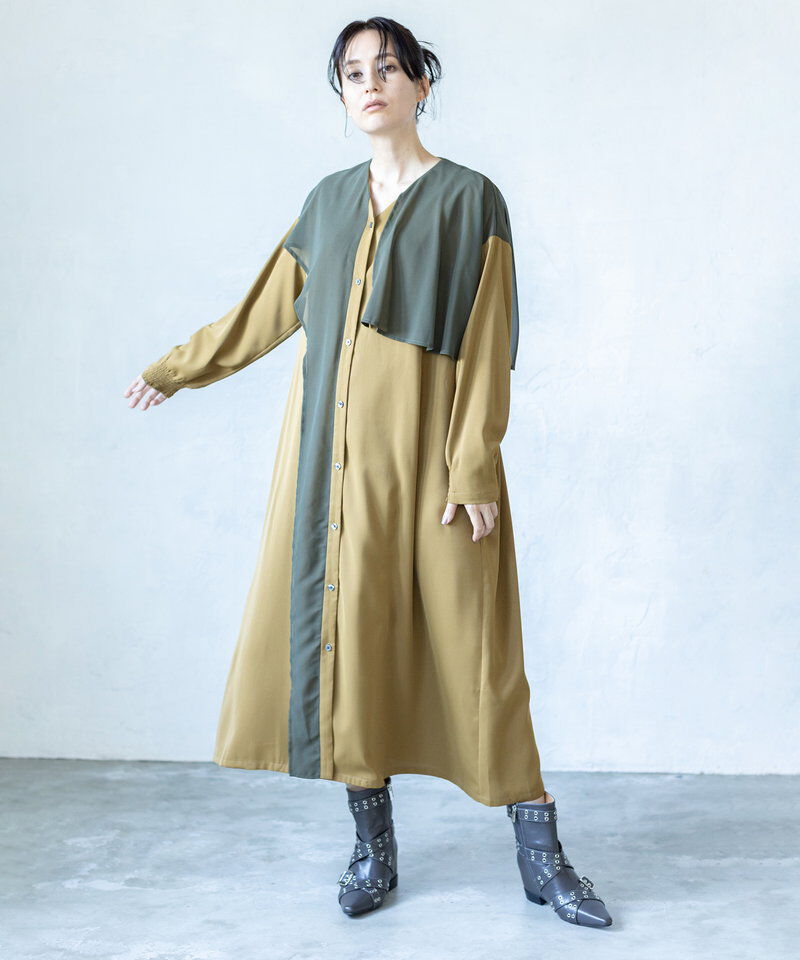  「シフォンレイヤードワンピース」|ワンピース|