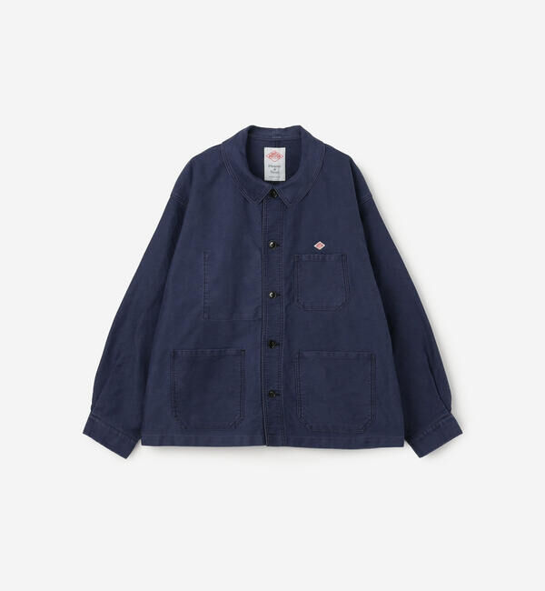 DANTON「DANTON | コットンモールスキン ワイドカバーオール MEN」|テーラードジャケット|