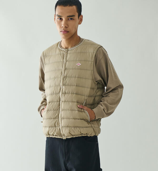  「DANTON | インナーダウンベスト MEN」|その他|BEIGE系1