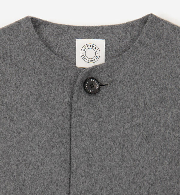 ORCIVAL「ORCIVAL | リバーウール ノーカラーコート WOMEN」|ノーカラーコート|