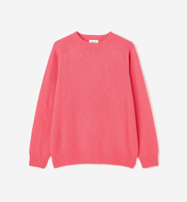 Morris & Sons「MORRIS & SONS | ジーロンラム クルーネックニット MEN」|ニット・セーター|PINK