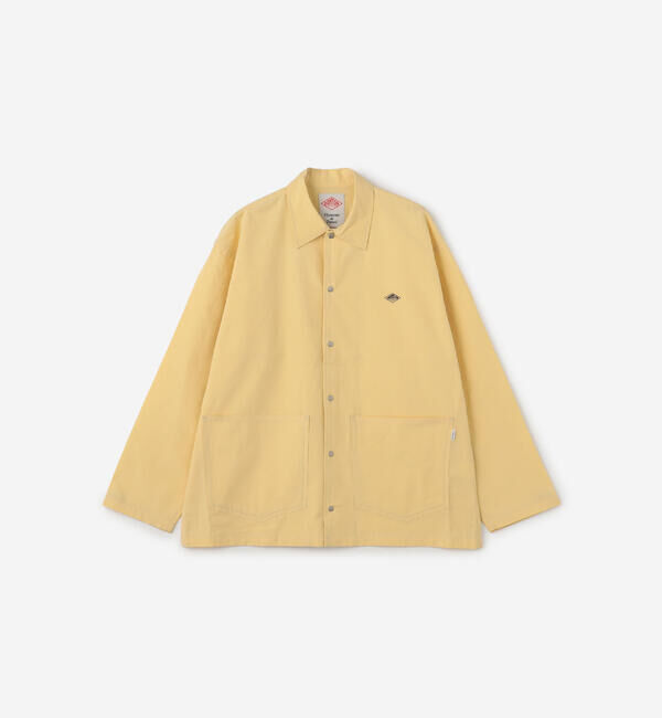 DANTON「DANTON | コットンリネン カバーオールシャツ MEN」|テーラードジャケット|YELLOW