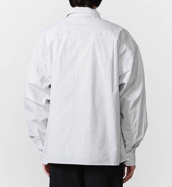 GYMPHLEX「Gymphlex | コットンタイプライター 長袖ジップシャツ MEN」|シャツ・ブラウス|