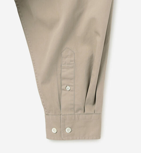 GYMPHLEX「Gymphlex | バンドカラー長袖シャツ SOLID MEN」|シャツ・ブラウス|