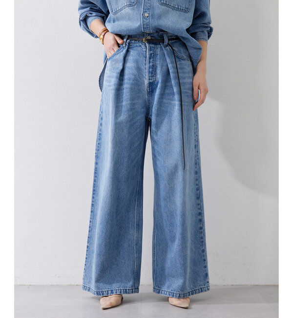  「デニムタックパンツ」|デニム|