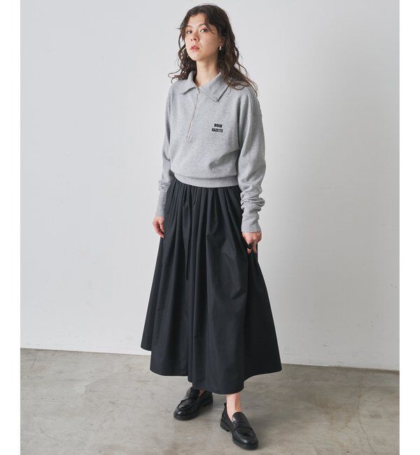  「ハーフジップロゴ裏毛プルオーバー」|Tシャツ・カットソー|