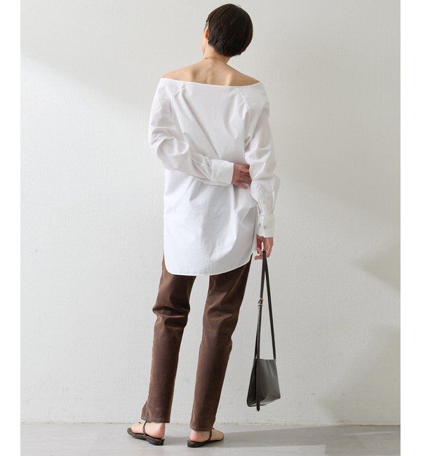  「ブロードオフショルダーブラウス」|シャツ・ブラウス|