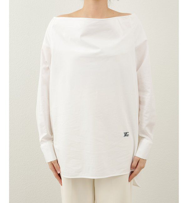  「ブロードオフショルダーブラウス」|シャツ・ブラウス|