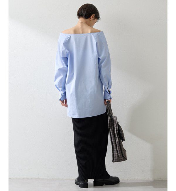  「ブロードオフショルダーブラウス」|シャツ・ブラウス|