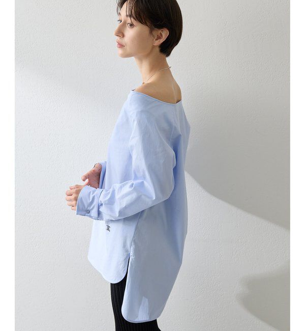  「ブロードオフショルダーブラウス」|シャツ・ブラウス|