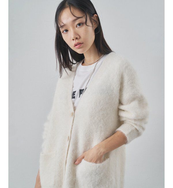  「スーリーアルパカカーディガン」|ニット・セーター|オフホワイト