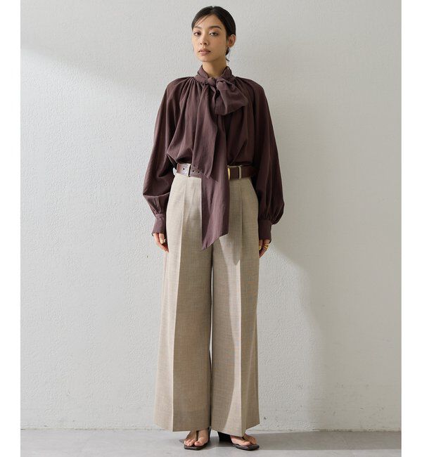  「製品染めボウブラウス」|シャツ・ブラウス|