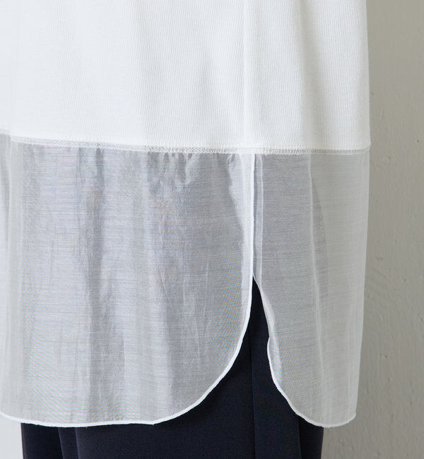  「 裾シアーロンT」|Tシャツ・カットソー|