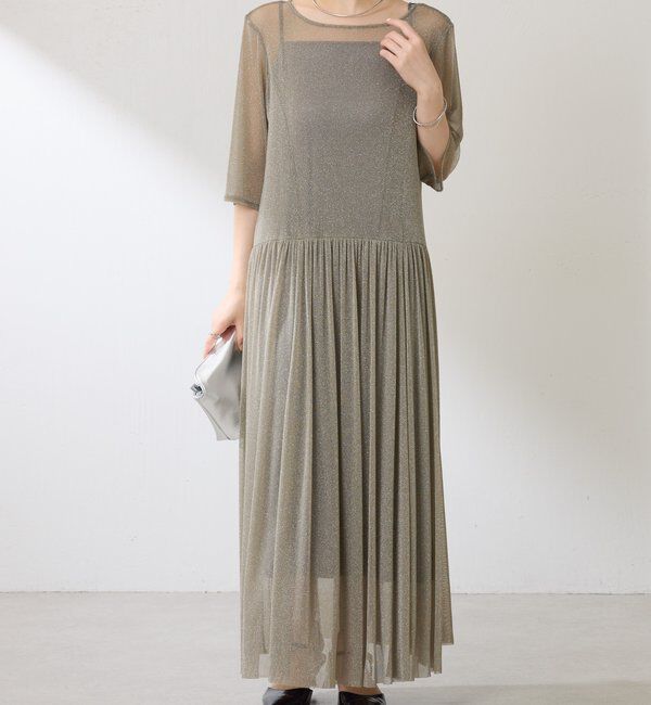  「チュールギャザーワンピース」|ワンピース|