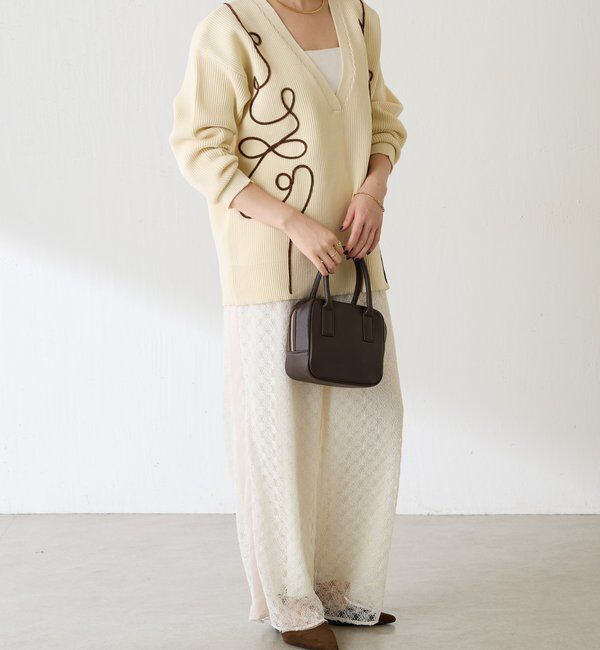  「レースワイドパンツ」|チノ|