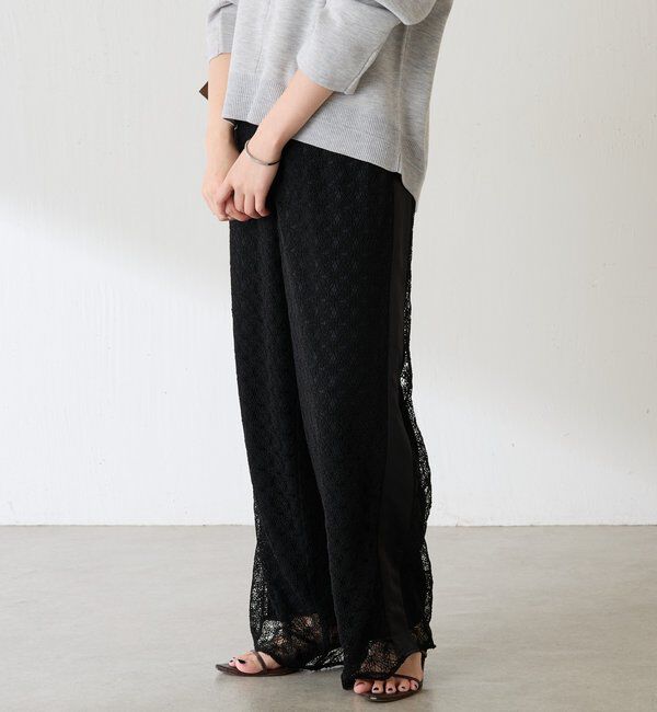  「レースワイドパンツ」|チノ|
