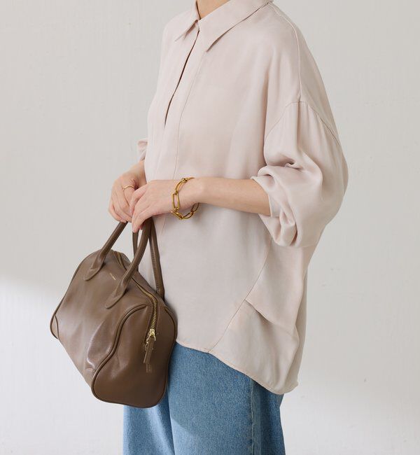  「スキッパー袖リブブラウス」|シャツ・ブラウス|