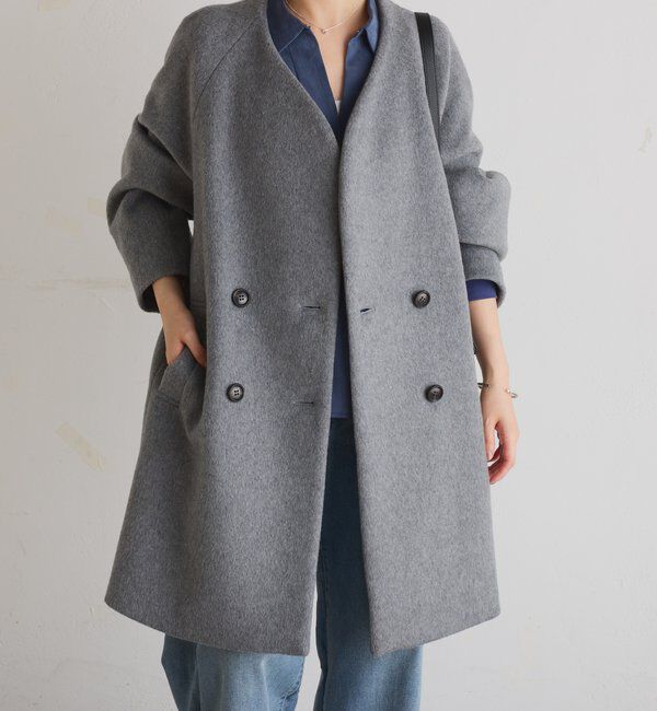 「ノーカラーダブルコート」|その他|