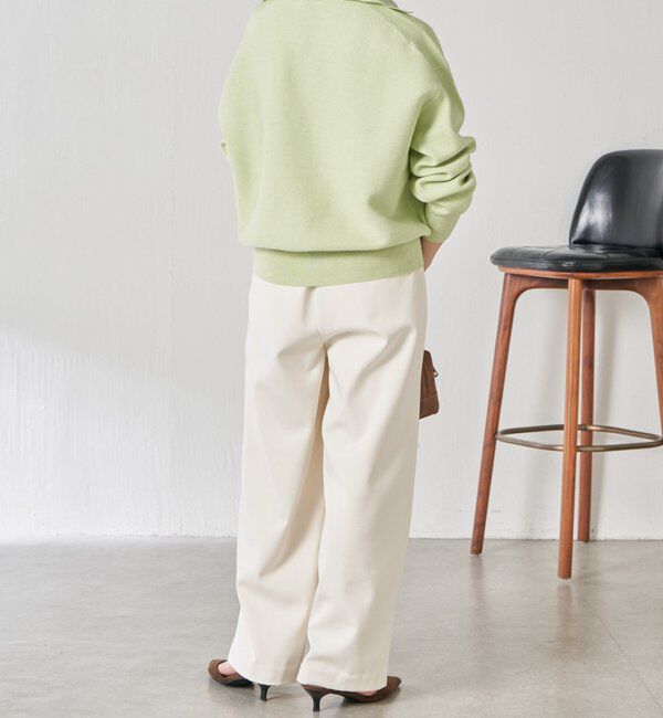  「【襟は取り外し可能】オープンカラーニットカーディガン」|ニット・セーター|