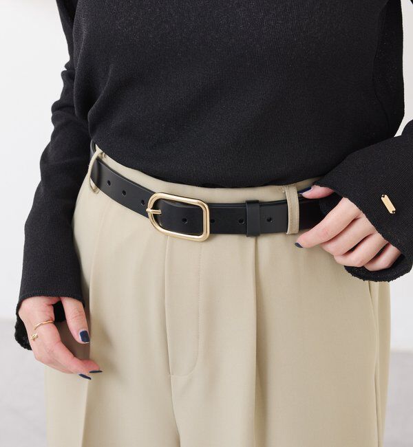  「【PAPILLONNER/パピヨネ】ゴールドバックルベルト」|ベルト|