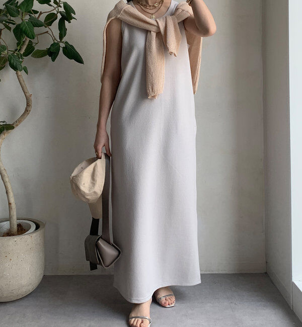  「【全骨格細見え】ブークレーダンボールタンクワンピース」|ワンピース|