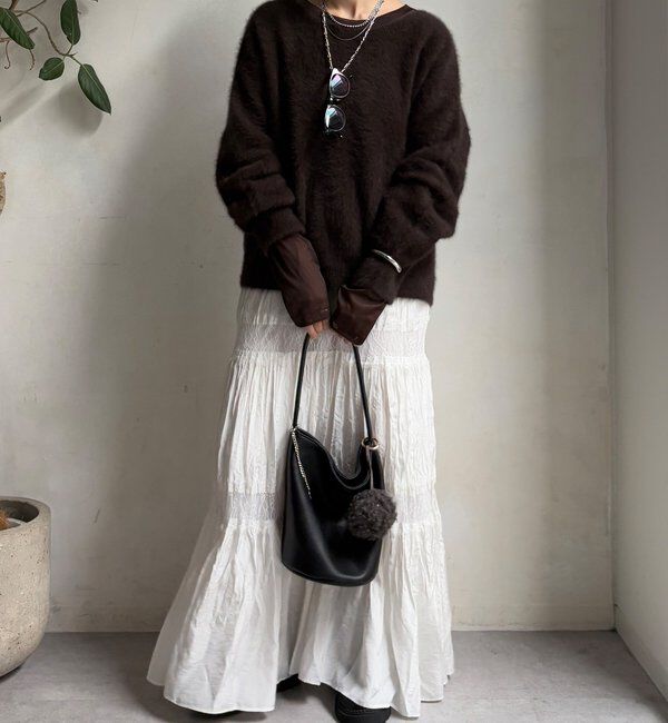  「【柔らかい着心地】袖シアーリブTEE」|Tシャツ・カットソー|