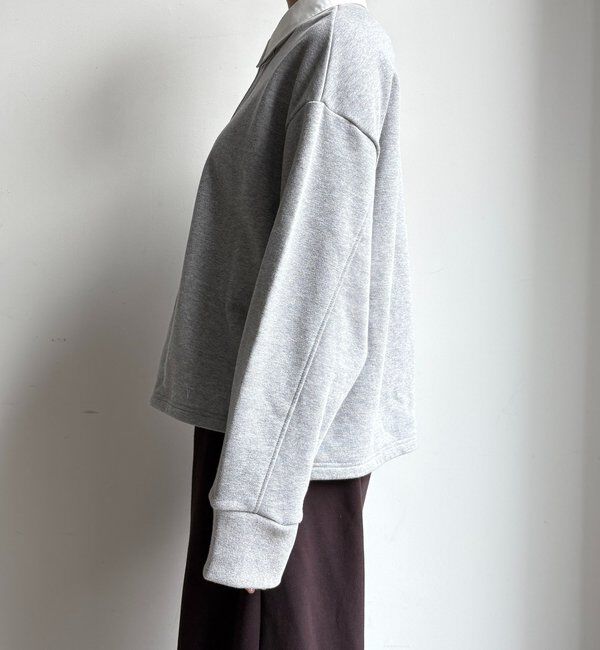  「【インフルエンサー OKOCHI企画】シャツ襟ラガースウェットトップス」|Tシャツ・カットソー|