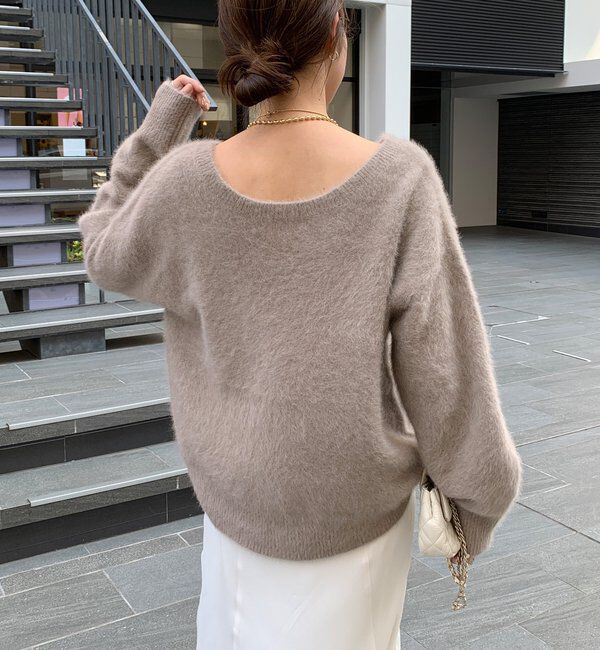  「ファーカシミヤプルオーバー」|ニット・セーター|