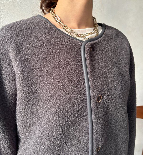  「リバーシブルボアコート」|その他|