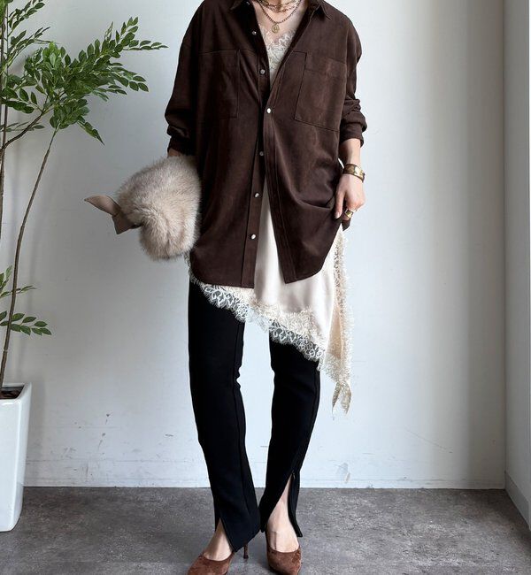  「アシメレースキャミ」|シャツ・ブラウス|