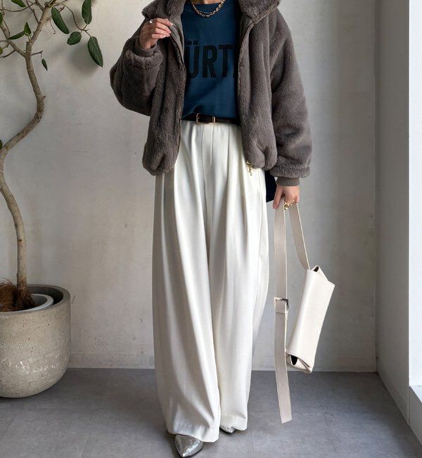  「【WEB限定】フェイクミンクスタンドファーブルゾン」|その他|