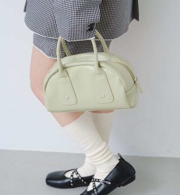  「【500ml ペットボトル収納可】フラップカラーボストンBAG」|トートバッグ|