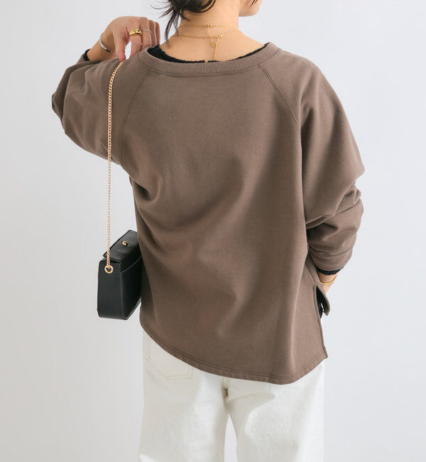  「【大人が着やすい】キーネックオーバースウェット」|Tシャツ・カットソー|