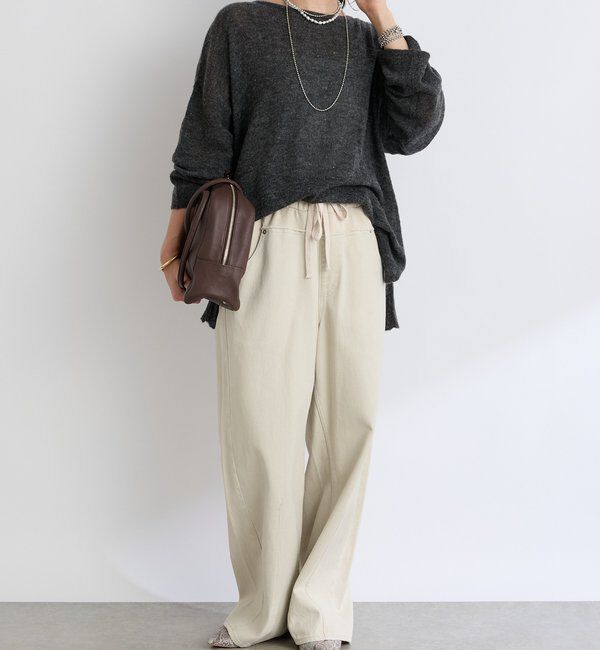  「【リニューアル】2wayスパングルシアーニット」|ニット・セーター|