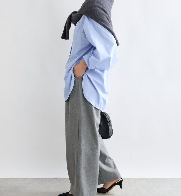  「【最高気温5度の寒い日に！/すっきり見え】ウォームタックワイドスラックス」|チノ|