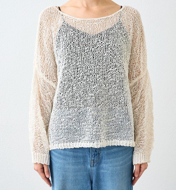  「【ご好評につき再販売開始！】テープヤーンボートネックニット」|ニット・セーター|