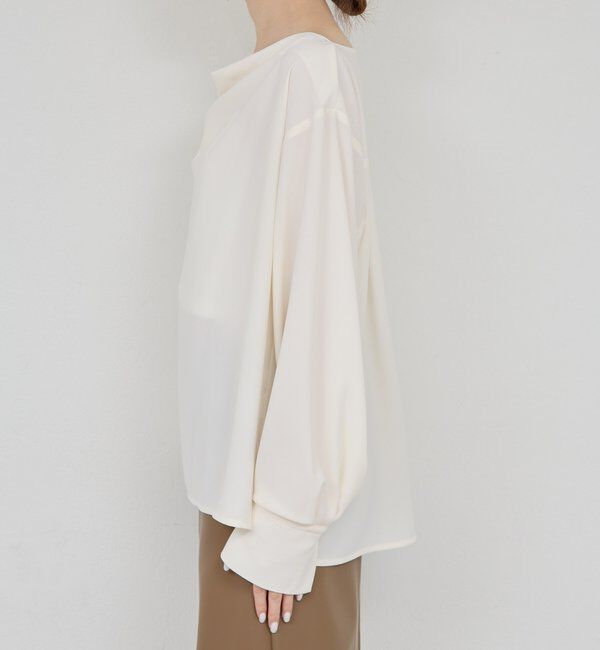  「フロントドレープブラウス」|シャツ・ブラウス|