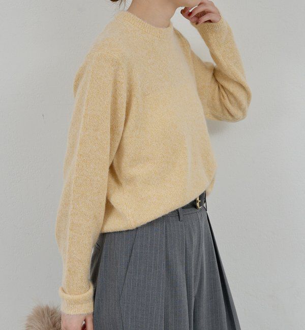  「【ATON】アルパカシルククルーネックニット/別注」|ニット・セーター|