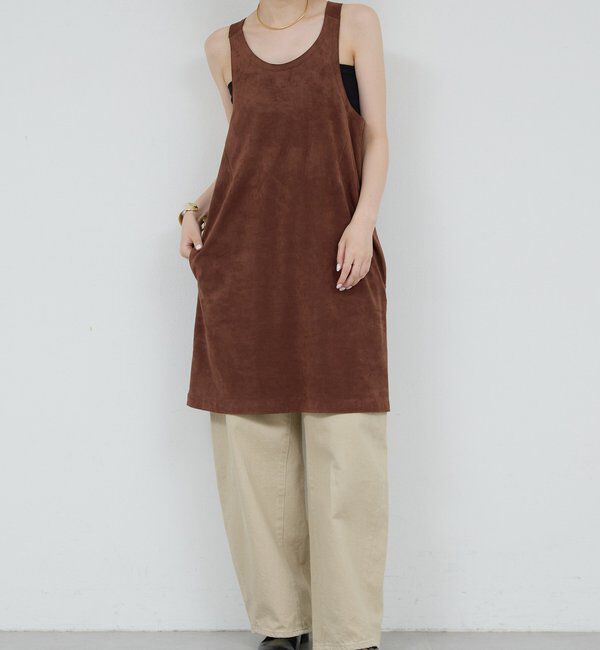  「【HERITANOVUM】エコスエードミニドレス」|ワンピース|