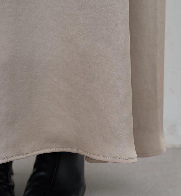  「ディープVサテンキャミワンピース」|ワンピース|