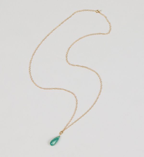  「サークルチェーンストーンネックレス」|リング|