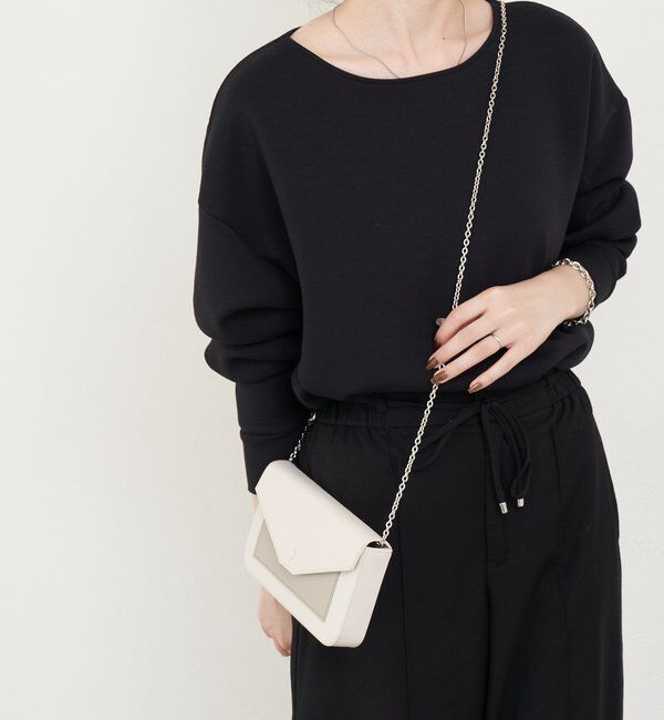  「【再値下げ】バイカラーレザーウォレットショルダー」|その他|