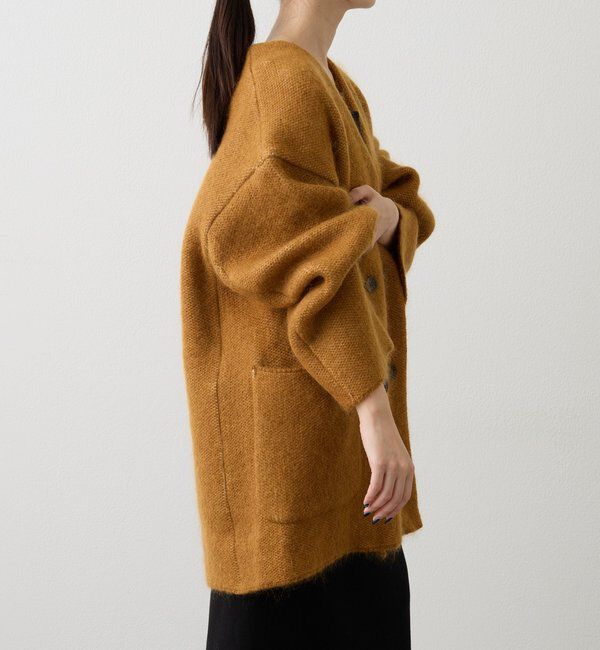  「【再値下げ】モヘアダブルニットコート」|その他|