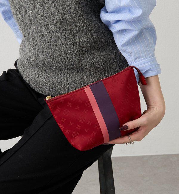  「ラインプリントポーチ M」|その他|